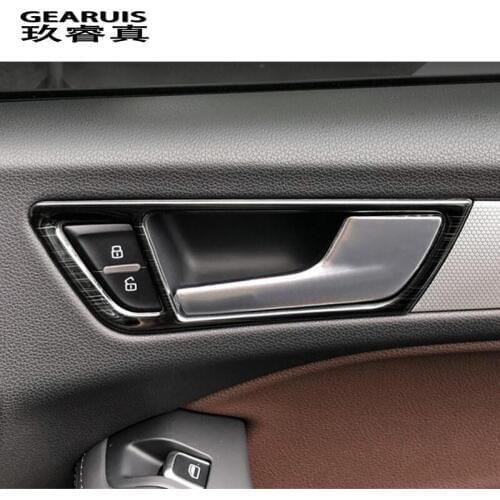 Car Styling Interior Door Handle Cover Trim Door Bowl Stickers decoration for Audi Q5 2009-2018 Auto accessories stainless steel