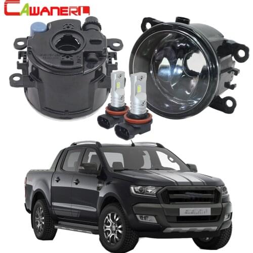 Cawanerl Car Fog Light Lampshade + H11 LED / Halogen Bulb For Ford Ranger 2005 2006 2007 2008 2009 2010 2011 2012 2013 2014 2015
