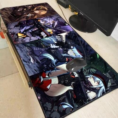 MRGBEST Anime Girls Frontline Large Size Gaming Mouse Pad PC Computer Gamer RGB LED Mousepad Desk Mat Locking Edge for CSGO LOL