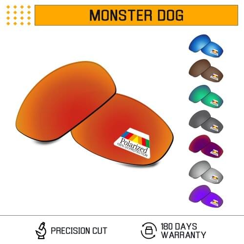 Bwake Polarized Replacement Lenses for-Oakley Monster Dog Sunglasses Frame - Multiple Options