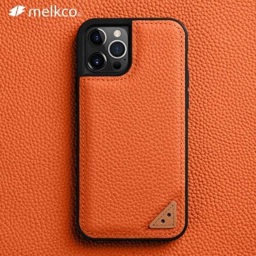 Melkco Premium Genuine Leather Case for iPhone 12 Pro Max mini Luxury Fashion Business Natural Cowhide TPU PC Phone Cases Cover
