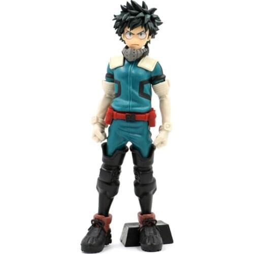 My Hero Academia Anime Action Figure GK Midoriya Izuku Figma Model 25cm ABS Statue Combat Suit Deku Toys For Children Gift Doll