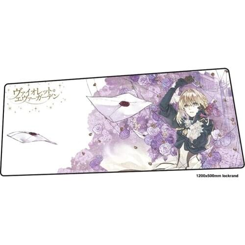 Violet evergarden mouse pad gamer Fashion 120x50cm notbook mouse mat gaming mousepad large HD pattern pad mouse PC desk padmouse