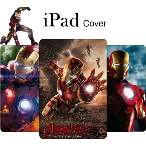 Marvel Iron Man Cover for iPad 10.2 2019 Case for iPad Mini 1 2 3 Case for 9.7 2017 2018 iPad Air 1 2 9.7 Tablet Soft Funda