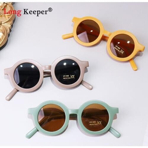 Fashion Round Kids Sunglasses Cool Boys Girls Goggle Sun Glasses Children UV Protection Shades Eyewear Colorful Baby Kids Gift