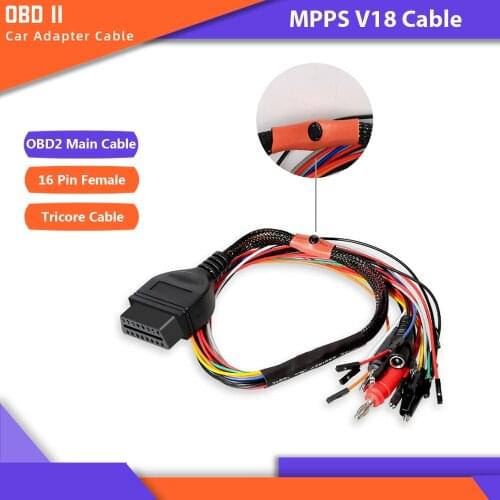 New MPPS Version Breakout Tricore Cable OBD OBD2 Breakout ECU Bench Pinout Cable