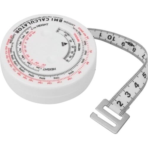 NICEYARD Measure Calculator Gift Retractable Tape 150cm Tape Measures Tools for Diet Weight Loss BMI Body Mass Index