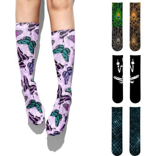 Creative Funny Animal Crew Socks Cotton Socks Men Novelty New Design Skull Crew Skateboard Socks Calcetines Novedad Hombre