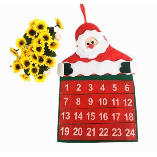 New Christmas Santa Claus Calendar Creative Kalendar Xmas Advent Calendar Hot Sale New Arrivals Family Ornaments