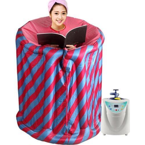 Family sauna steam box home sauna sweat steaming box khan steam room sweat evaporate perspiration steaming machine RU 220V