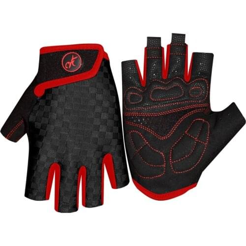 Outdoor Fitness Cycling Gloves Nylon Breathable Quick Drying Bicycle Gloves Men Half Finger Motorcycle Gloves Cycling Equipment