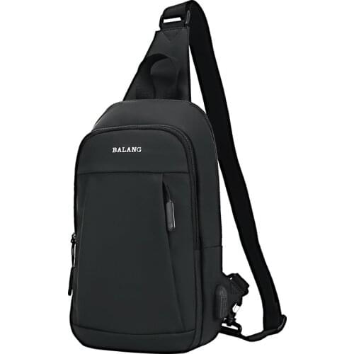 Crossbody Bags Casual Men Chest Bags Waterproof Sling Shoulder Multifunction Messenger Bag Fit 7.9" IPad for Teenagers BALANG