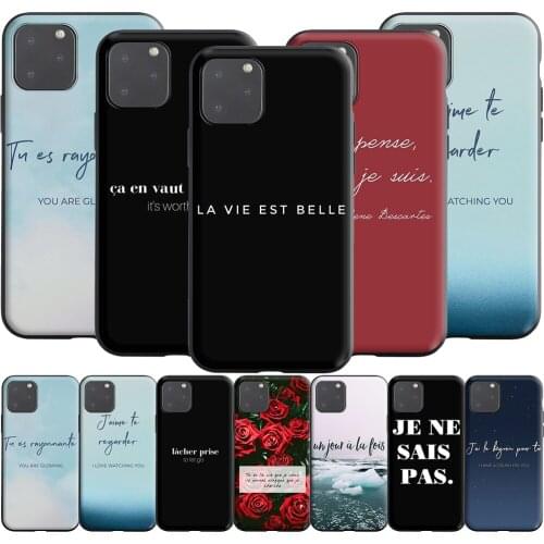 French Quotes Words letter Silicone Case for Realme Narzo 30A GT NEO C3 C25 C21 C20 C17 C15 C12 C11 8 7 7i 6 6i Pro