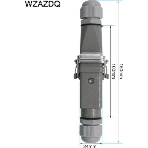 Heavy duty connector 4 core (3+1)5 core (4 +1)6 core (5+1)8 core (7+1)-5 gas plug 250v cable butt waterproof