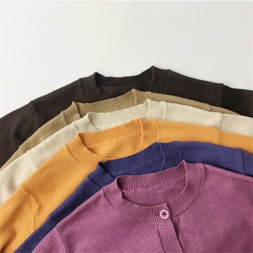 Skin-friendly Kids Sweaters Spring Winter Baby Boys Girls Warm Knitted Bottoming Thicken Childrens Clothes Top High Quality