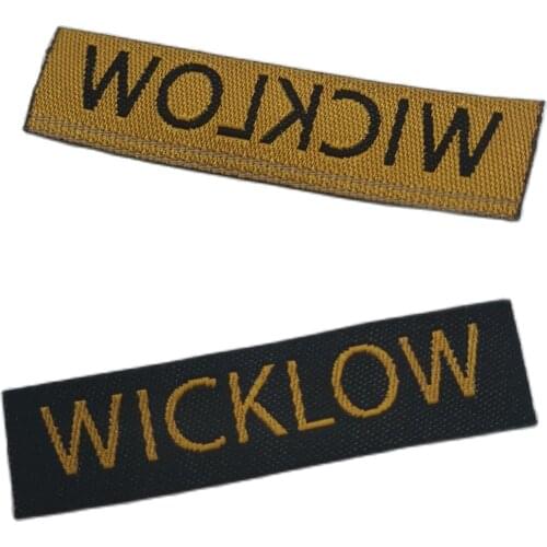 Custom Thermo-Adhesive Labels With Glue For Clothes Bag Shoe Iron Name Tags Customized Clothing Label Iron-On Embroidered Tag