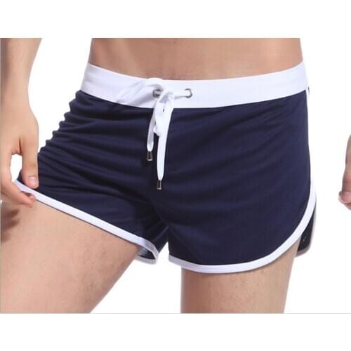 Hot fashion sexy male trunk new mens boxers shorts panties breathable elastic loose home underpant 3pcs/lot