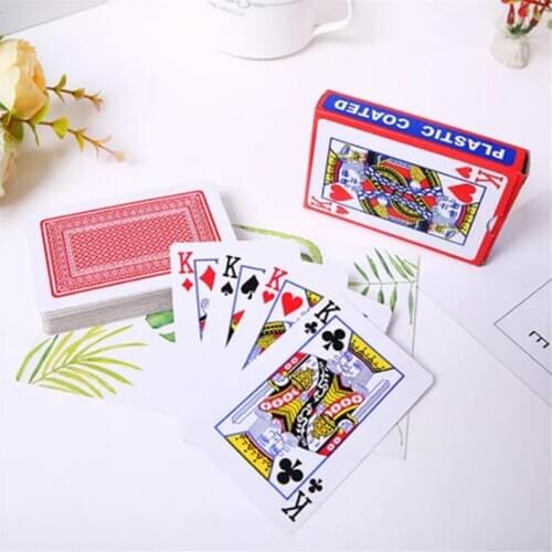 High quality game playing cards 56*86mm playing cards professional poker game board game 100% PVC plastic playing cards