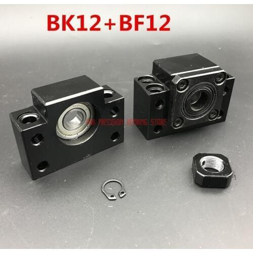 Linear Rail Cnc Router Parts AXK Free Shipping Bk12 Bf12 Set : One Pc Of And For Sfu1605 Ball Screw End Support Cnc Parts