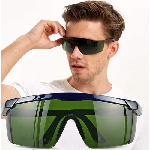 Laser Protect Safety Glasses PC Eyeglass Welding Laser Eyewear Eye Protective Goggles Unisex Black Frame Lightproof Glasses