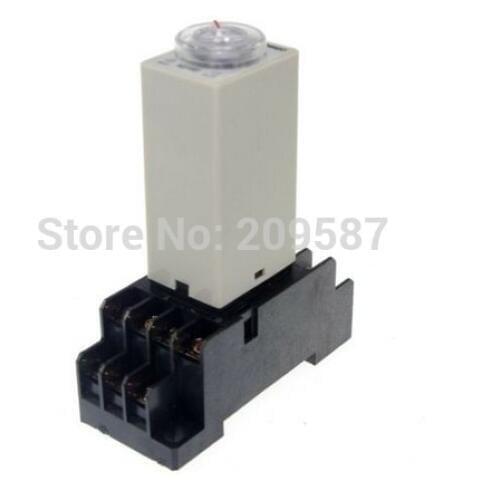 1set DC 24V 5A H3Y-4 H3Y Delay Timer Relay 0-30 Second 30s 30sec 24VDC & Base