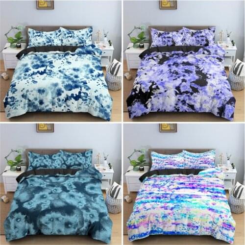 Watercolor Paint Duvet Cover Set Luxury King Bedding Set For Bedroom Abstract Style Quilt Covers Pillowcase Home Decor 2/3Pcs