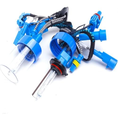 2pcs 55W 9005 HB3 9006 HB4 12V/24V super Bright fast start metal base HID xenon bulb with wire suit for Bi-xenon projector lens