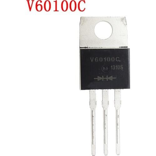 5pcs/lot V60100C TO-220 V60100 TO220 packaged Schottky diode common cathode 60A 100V original authentic
