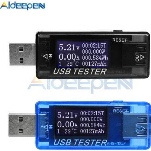 8 in1 QC2.0 QC3.0 4-30V USB Tester DC Power Meter Digital Voltmeter Voltimetro Ammeter Wattmeter Voltage Tester Doctor Detector