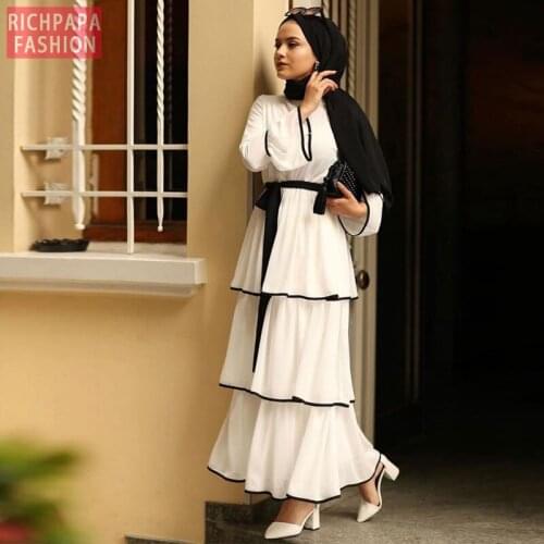 Abaya Turkey Islamic Hijab Muslim Dress Caftan Kaftan Morocco Tesettur Elbise Robe Musulmane Longue Vestidos Arab Female Dress