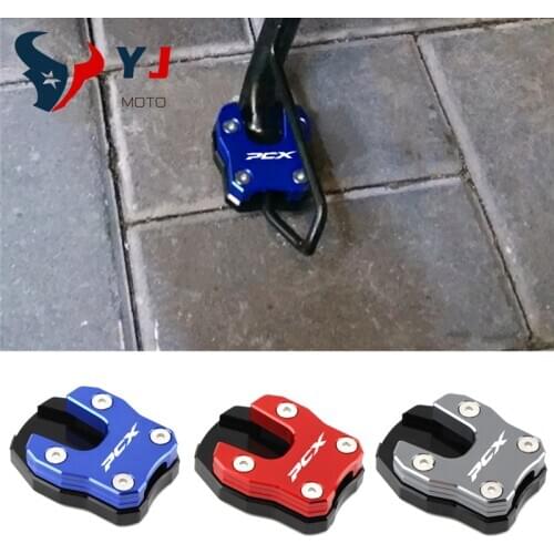 Motorcycle Accessories CNC Kickstand Sidestand Stand Extension Enlarger Pad For HONDA PCX 125 150 PCX125 PCX150 2018-2020 2019