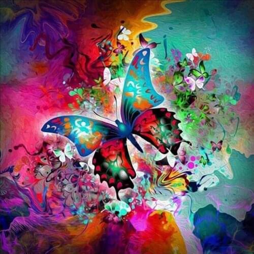 Full Square/Round Drill 5D DIY Diamond Painting "Beautiful Butterfly" 3D Rhinestone Embroidery Cross Stitch 5D Decor Gift