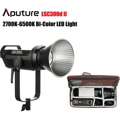 Aputure 300d II COB Video Light 5500K CRI TLCI 96+ Yoke Allows For 360° Of Rotation V-mount Photography Lighting Camera Light