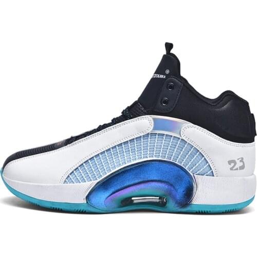 Basketball Shoes Mens Sports Casual Shoes Summer New Shock Absorption Non-slip Wear-resistant Air Cushion Mens Thick Bottom