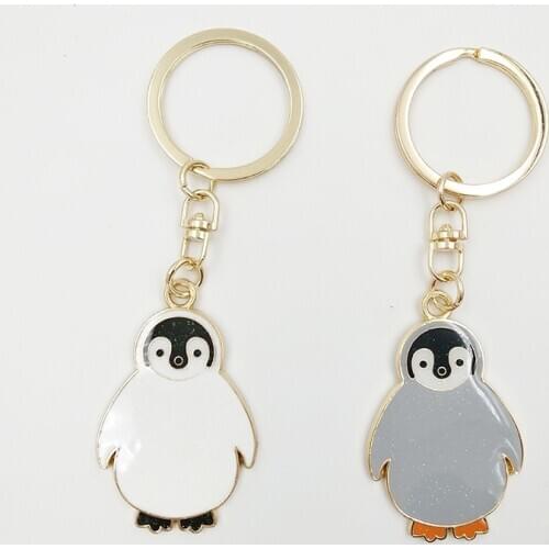 Penguin keychain key ring for women cute key chain key holder high quality portachiavi chaveiro llaveros mujer bag charm