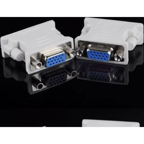 DVI male to VGA female 24 +5 plastic adapter Display interface converter plug connector