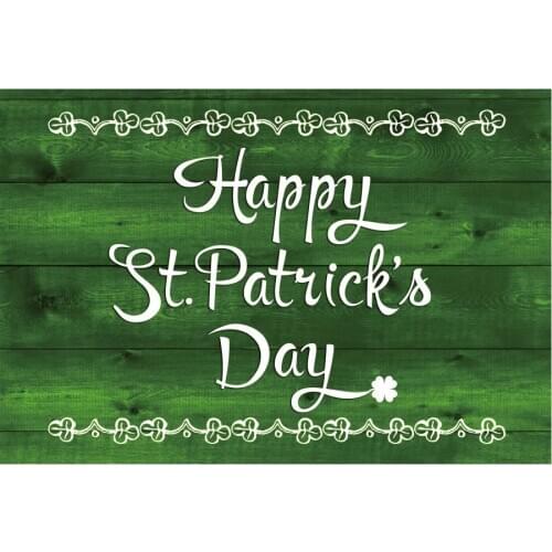 Green Planks Clover Photography Background Family Party Decor Photo Booth Studio Prop