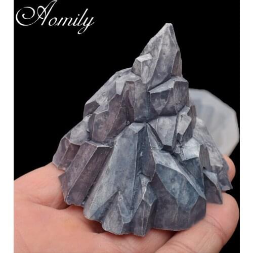 Aomily Peak Iceberg Shaped Cake Silicone Chocolate Molds Fondant Cake Decorating Tools Resin Clay Mould Resin Mold Baking Tools