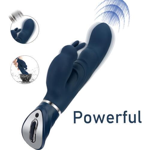 G Spot Rabbit Dildo Vibrator Dual Motor Powerful Clitoris Stimulator AV Magic Wand Body Personal Massager Sex Toys For Women