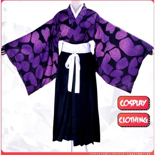 Demon Slayer Cosplay Costume Kimetsu No Yaiba Japan Anime Juuni Kitsuki Kokushibou Tsugikuni Michikatsu COS Cloth Devils Blade