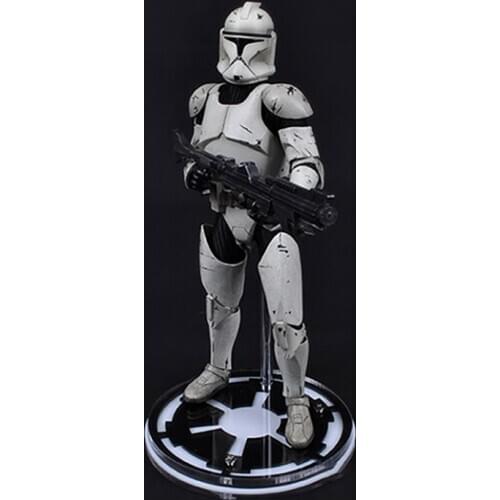 1/6 Scale White armor Super Soldier Model Debugging Station Display Platform Fit Man Body Toy for 12" Action Figure Show Display