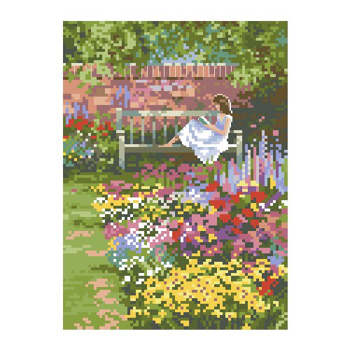 Lovely kit 19-20 Cross stitch Handmade 14CT Counted Canvas DIY,Cross-stitch kits,Embroidery Girl reading a book 25-30