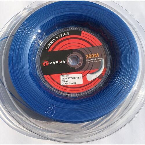 2020 NEW color Blue 1 Roll ZARSIA Hexaspin twister polyester tennis strings 1.23 mm 16G hard feeling string 200m