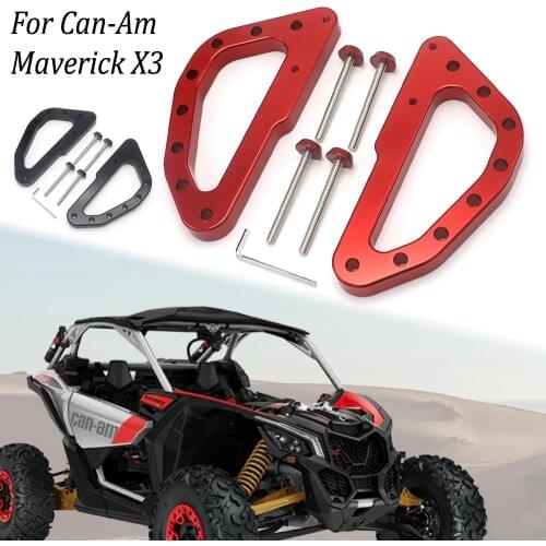 Roll Bar Grab Handles For Can-Am Maverick X3 XDS XRS XMR XRC Turbo RR X3 2017-2021 2020 2019 2018 Heavy Duty Billet Aluminum