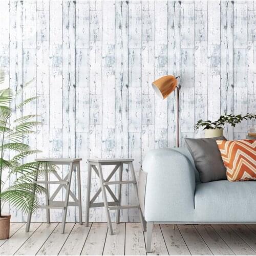Nordic style self-adhesive wall stickers wood grain wallpapers waterproof PVC Stickers TV background wall decor 3d wall decals