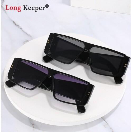 2021 Brand Designer Women Sunglasses Vintage Square Frame Goggles Glasses Retro Gradient Black Female Oculos Feminino UV400