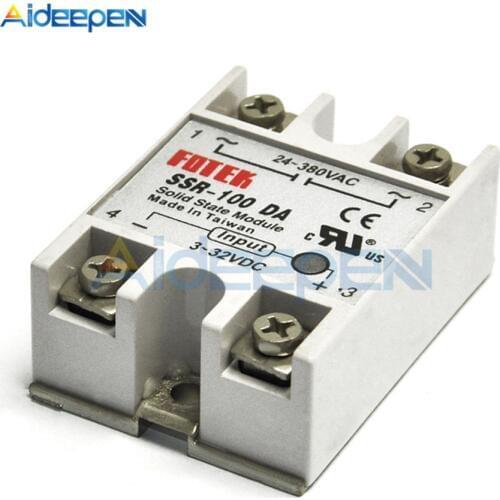 Solid State Relay SSR-60DA SSR-75DA SSR-1000DA 60A 75A 100A Actually 3-32V DC TO 24-380V AC SSR 60DA 75DA 100DA