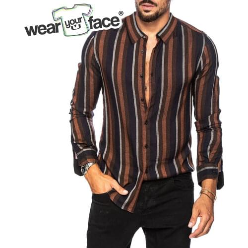 Мужские приталенные рубашки Wearyourface China At AliExpress