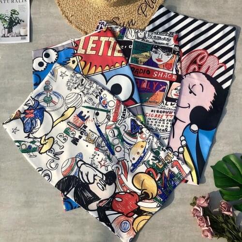 Womens Pencil Skirt New Cartoon print skirt High Waist Slim Young Girl Spring Summer Large Size Japan Female