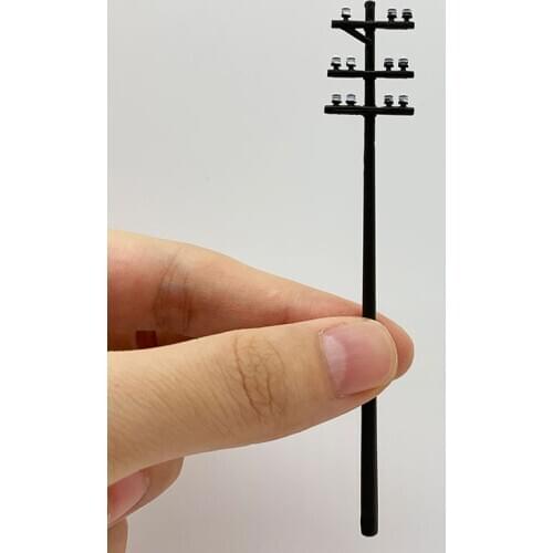 1:87 power line pole,OO/HO scale utility pole,model railroad layout, model trains, model rail ways